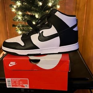 Nike Dunk Hi retro Pandas sz 12 DS